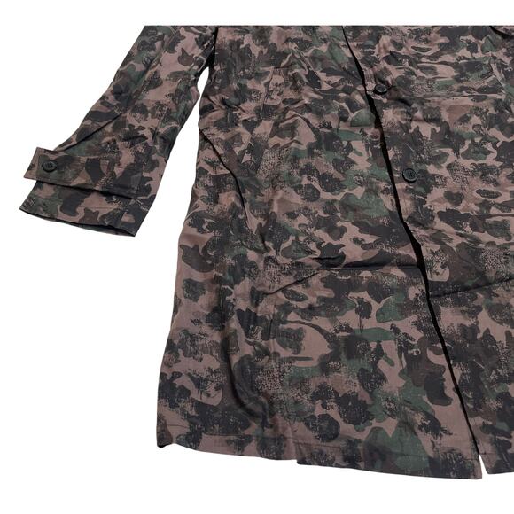 9-52 ONITSUKA TIGER X ANDREA POMPILIO Women's Coat Camo Sand-Beige/Khaki XXL - Picture 4 of 8